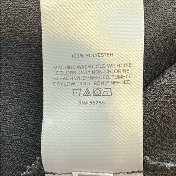 EXPRESS Black Satin-Like Blouse with Cutouts - Picture 4 of 4